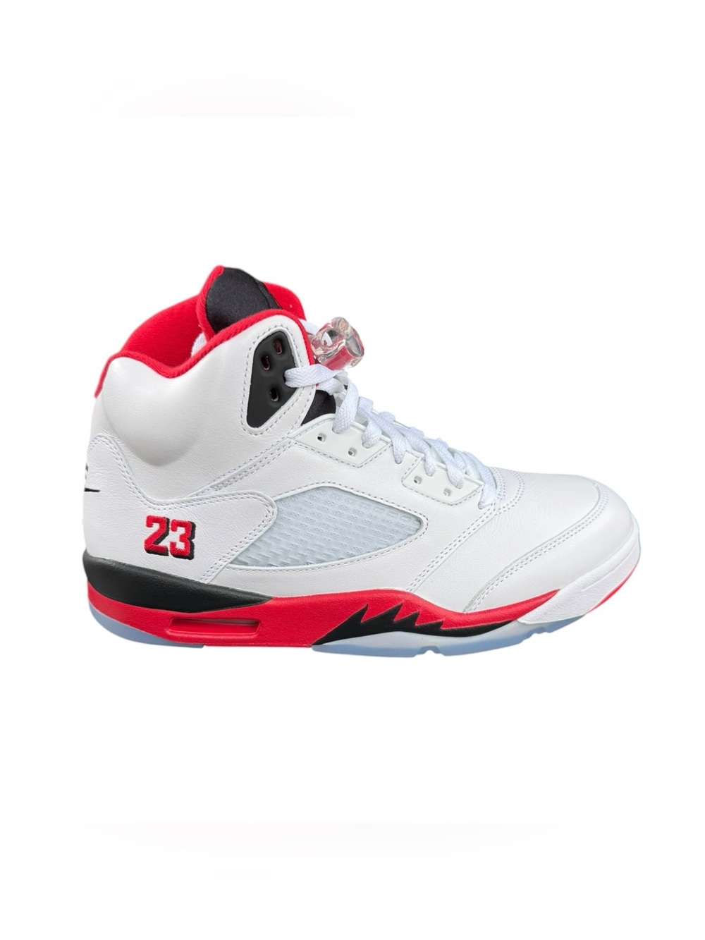 DS Jordan 5 Fire Red Black Tongue Sz 9.5